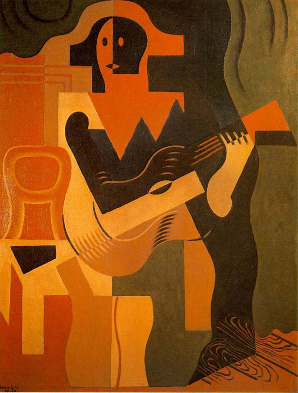 Harlequin with Guitar